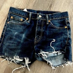 Levi’s cut off shorts. Waist size 30 for more like a 4-6